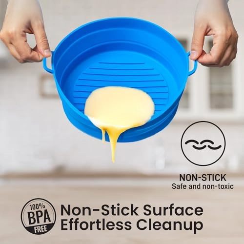 Air Fryer Silicone Liner - Food-grade silicone 2 Pack