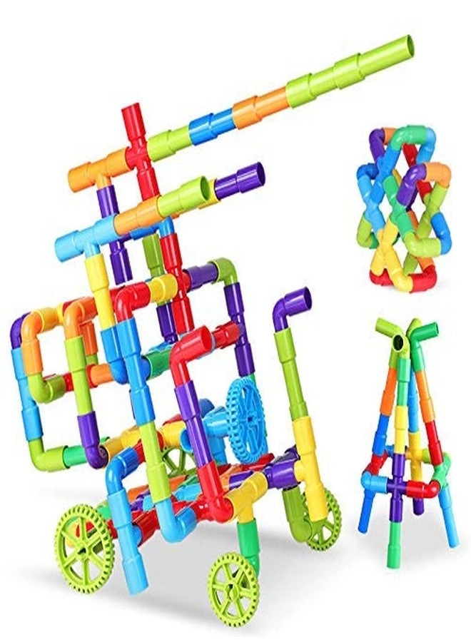 Unbreakable Plastic Pipe Puzzle - 3-8 Years Old 85 Piece