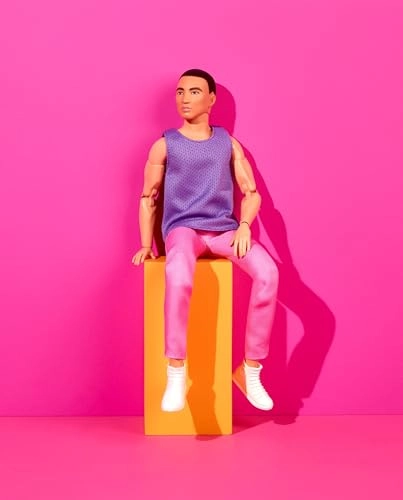 Ken Doll - Black Hair Color Block Outfit Ages 6+