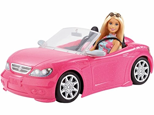 Convertible Car + Brunette Doll