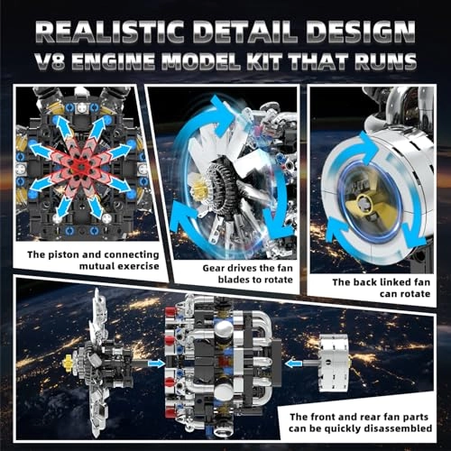 Turbojet Engine Building Set Mechanical Physical Science - 8 - 18 years 558 pieces