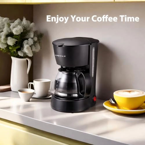 Drip Coffee Maker - 6 Cup Auto Shut Off Keep Warm