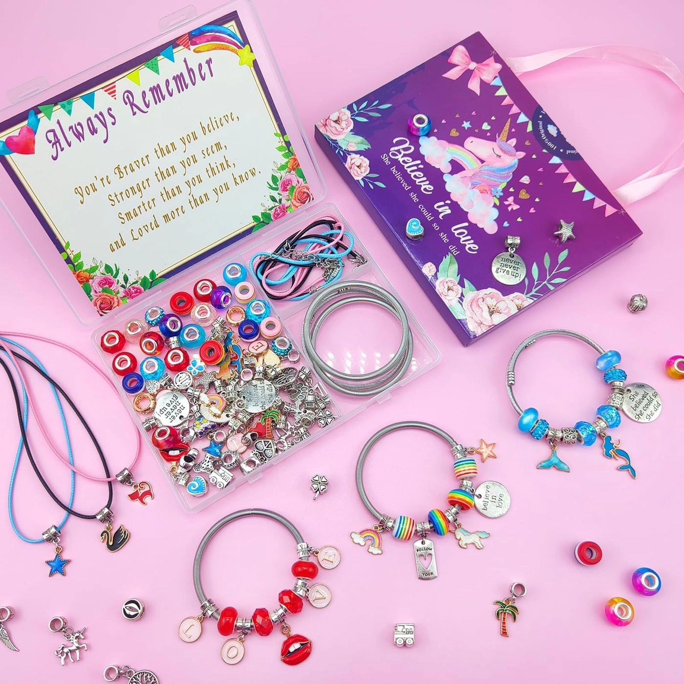 TWM - Multicolor Charm Bracelet Jewelry Making Kits