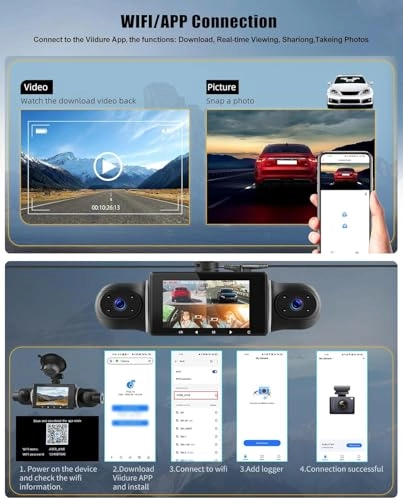 4-Channel Dash Cam - 1080P 30FPS