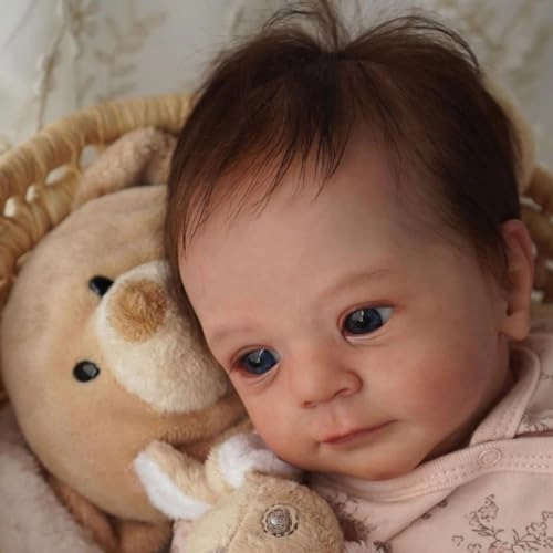 Reborn Baby Doll - 18 Inch Vinyl Girl Blonde Blue Eyes Ages 3+