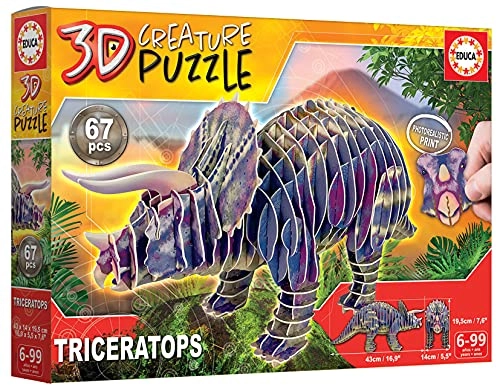 Triceratops 3D Puzzle (FGI-19183) - 67 pcs