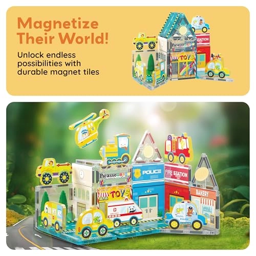 Magnet Tile Building Blocks - Metro City 26 pcs