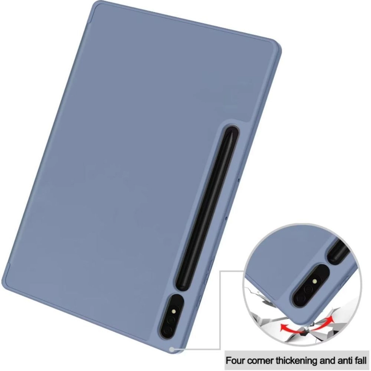 Trifold Stand Case with Pen Slot for Samsung Galaxy Tab S10 Plus