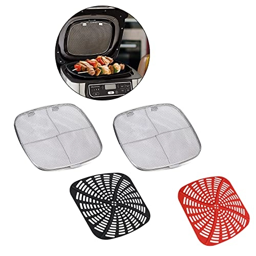 Air Fryer Pad - Stainless Steel+Silicone 1x + Splatter Shield