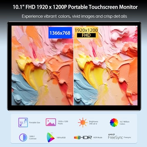 Portable Monitor - 10.1 Inches 1920x1200