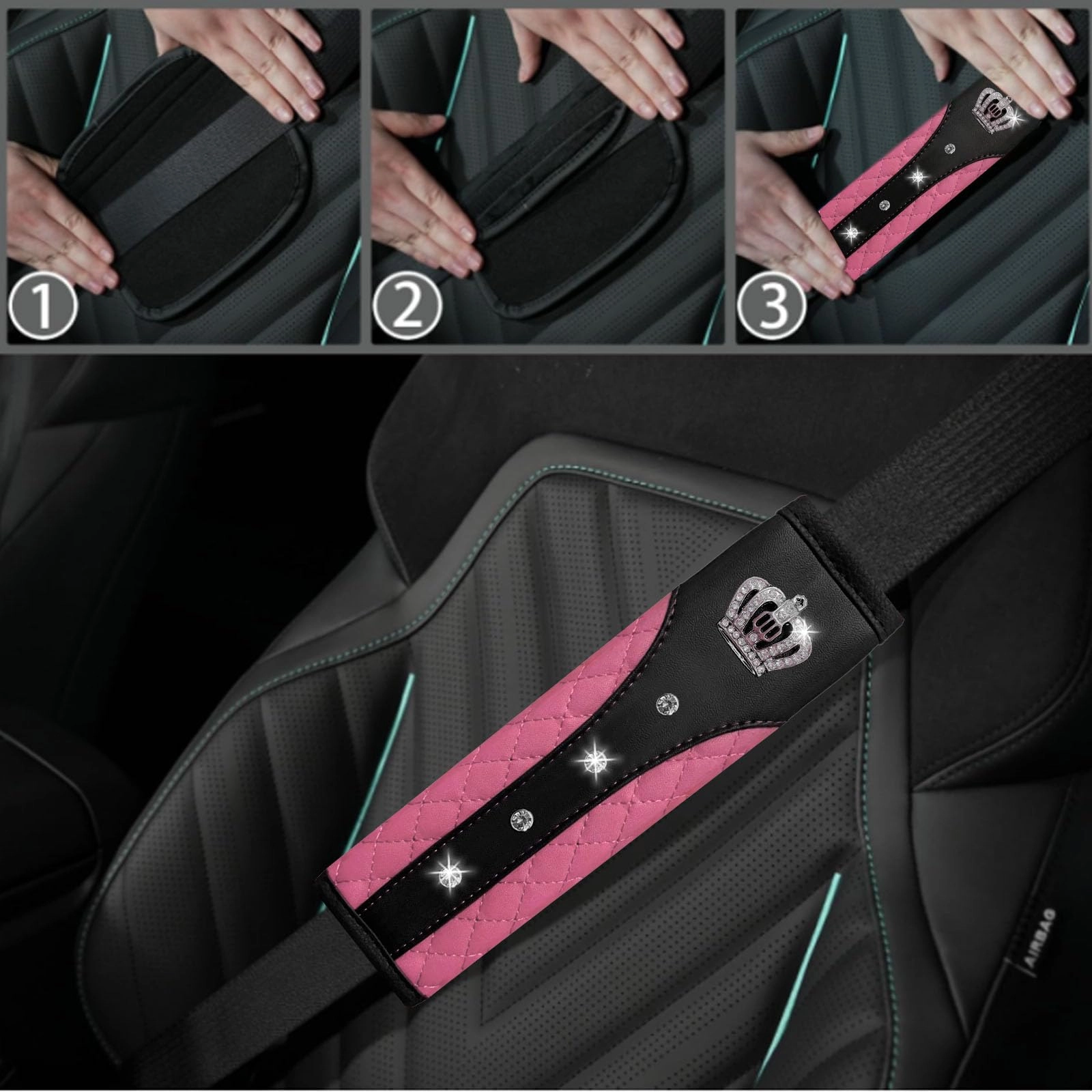 Bling Car Accessories Set