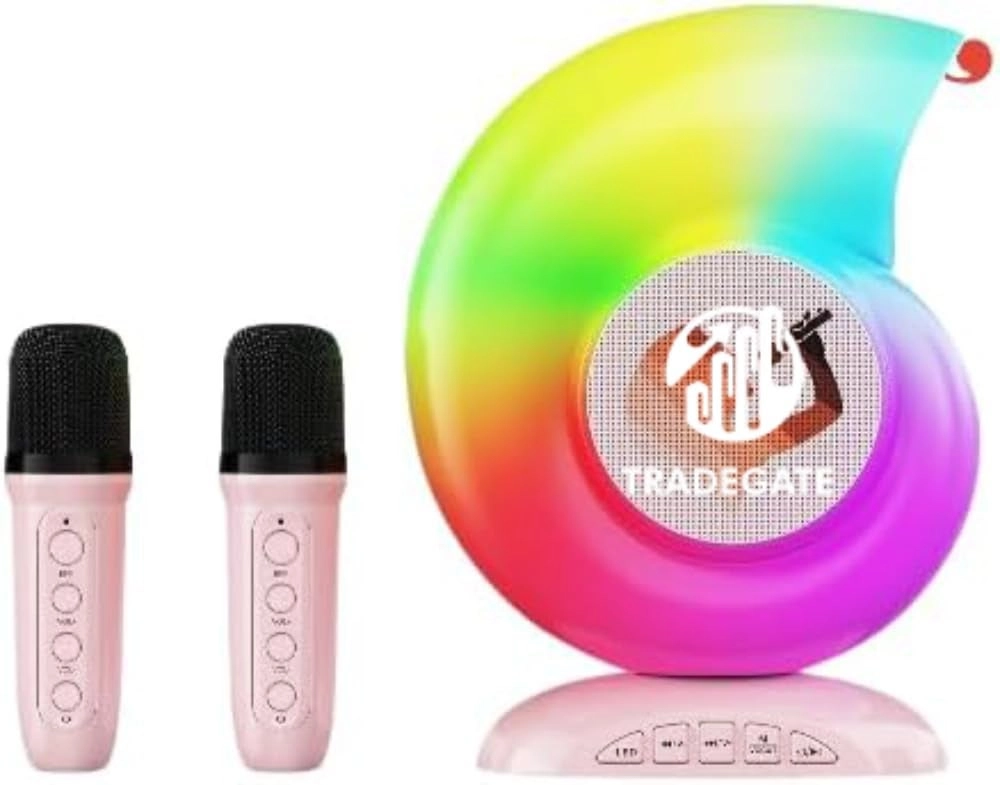 Portable Karaoke Machine - 2 Wireless Microphones