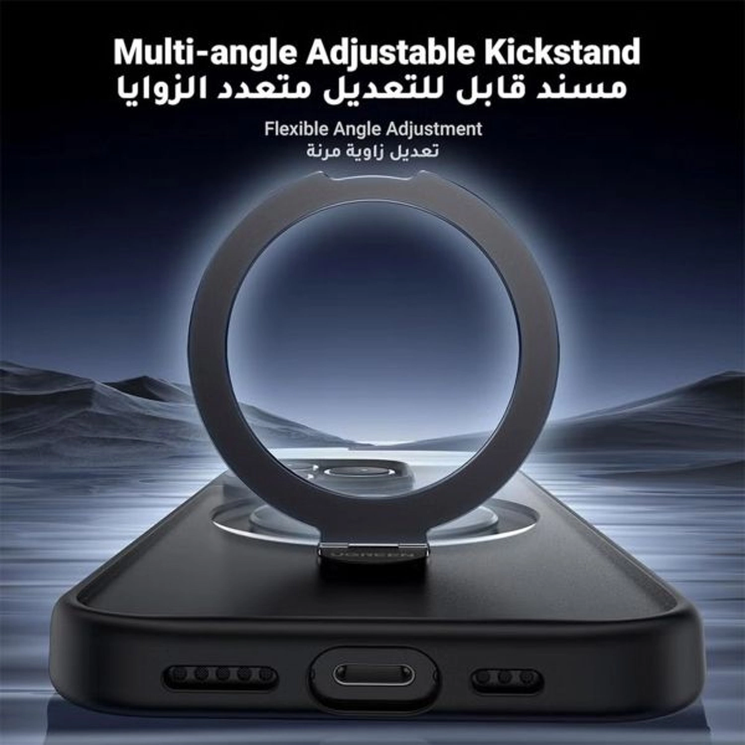 MagSafe Stand Case - Polycarbonate Clear Case for iPhone 15