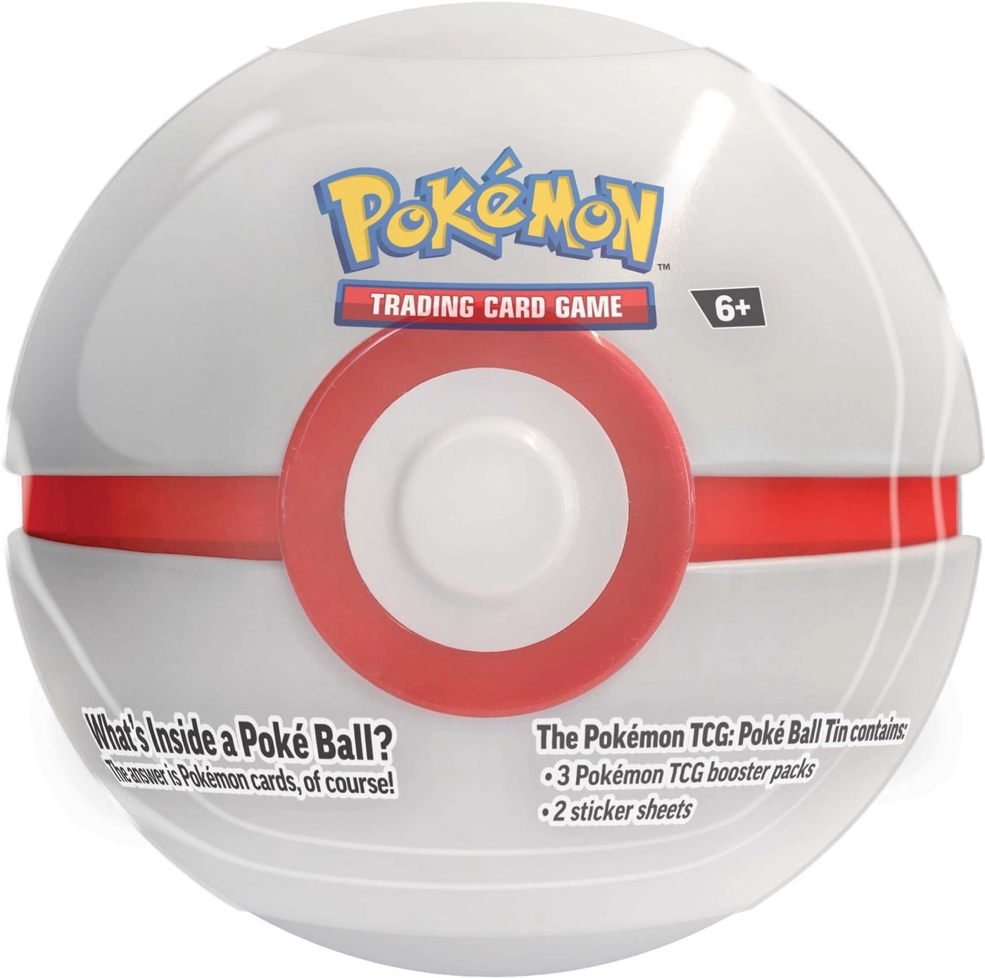 Poké Ball Tin - 1 Random Ball 3 Booster Packs Coin