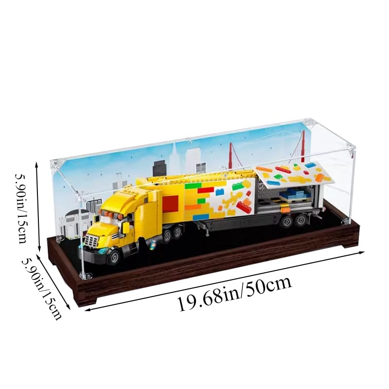 Display Case (60440) - Clear Acrylic High Wood Bottom