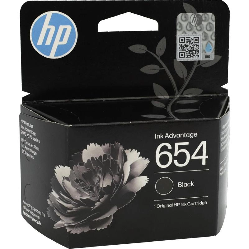HP 654 - Standard Yield Black