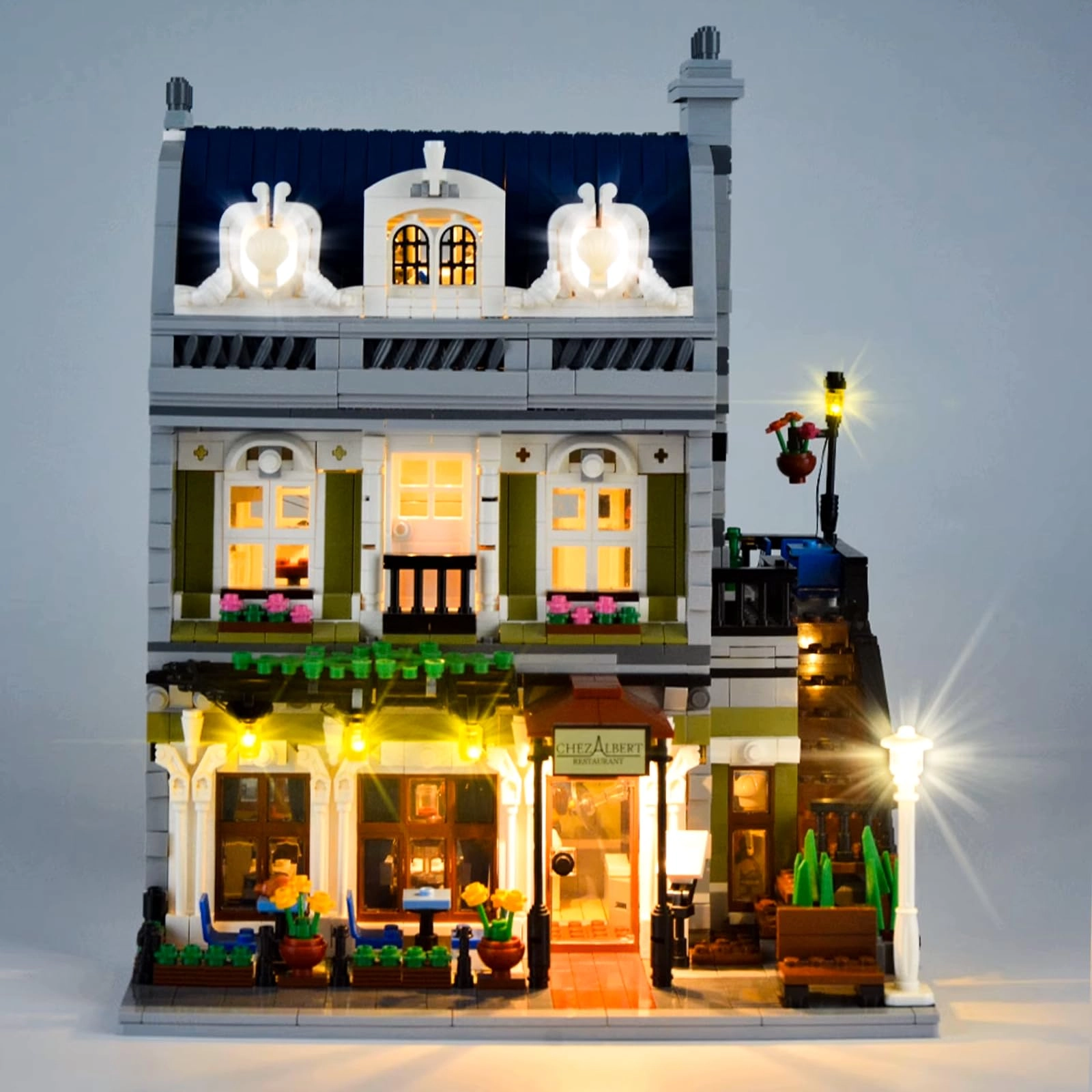 LED Lighting kit for Lego Parisian Restaurant (10243) - Multicolor Remote