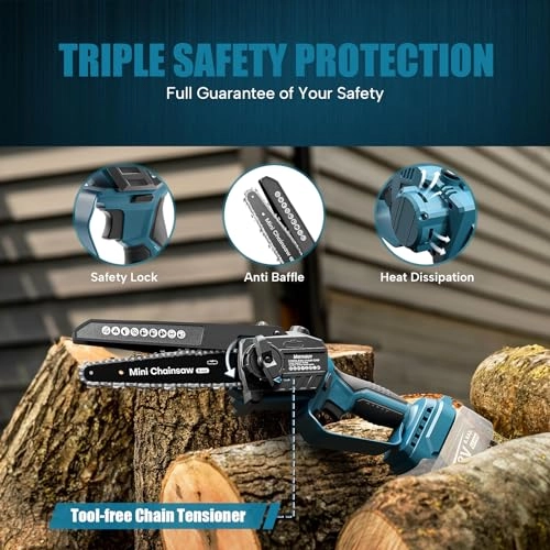 Mini Chainsaw - 6 & 8 Inch Brushless