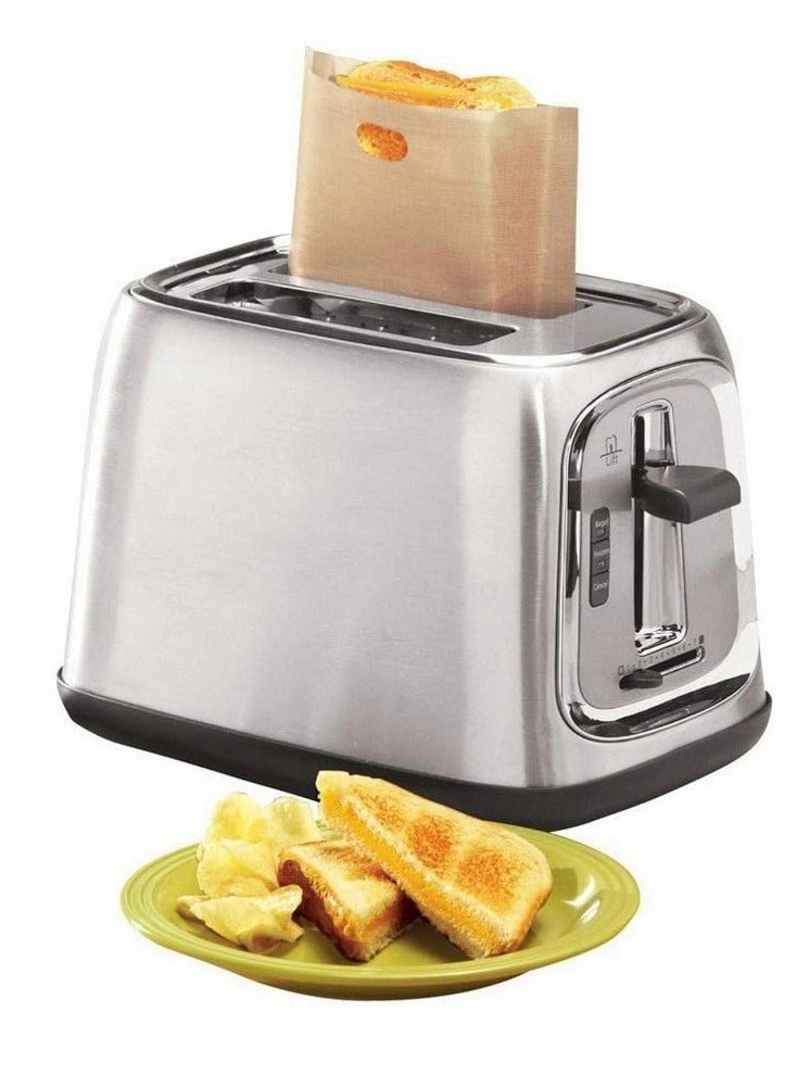 Non Stick Toaster Bags - Heat Resistant 250°C 10 Pack