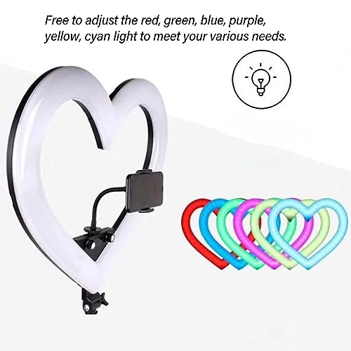 LED Heart Ring Light - 19 Inch 360° Rotatable