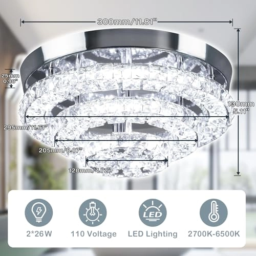 DE-JZ-123-Round-Dimmable - 5.12 inches