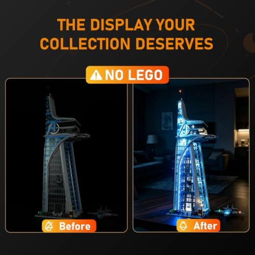 Set of Lights for LEGO 76269 Avengers Tower Building Model - Plastic 3