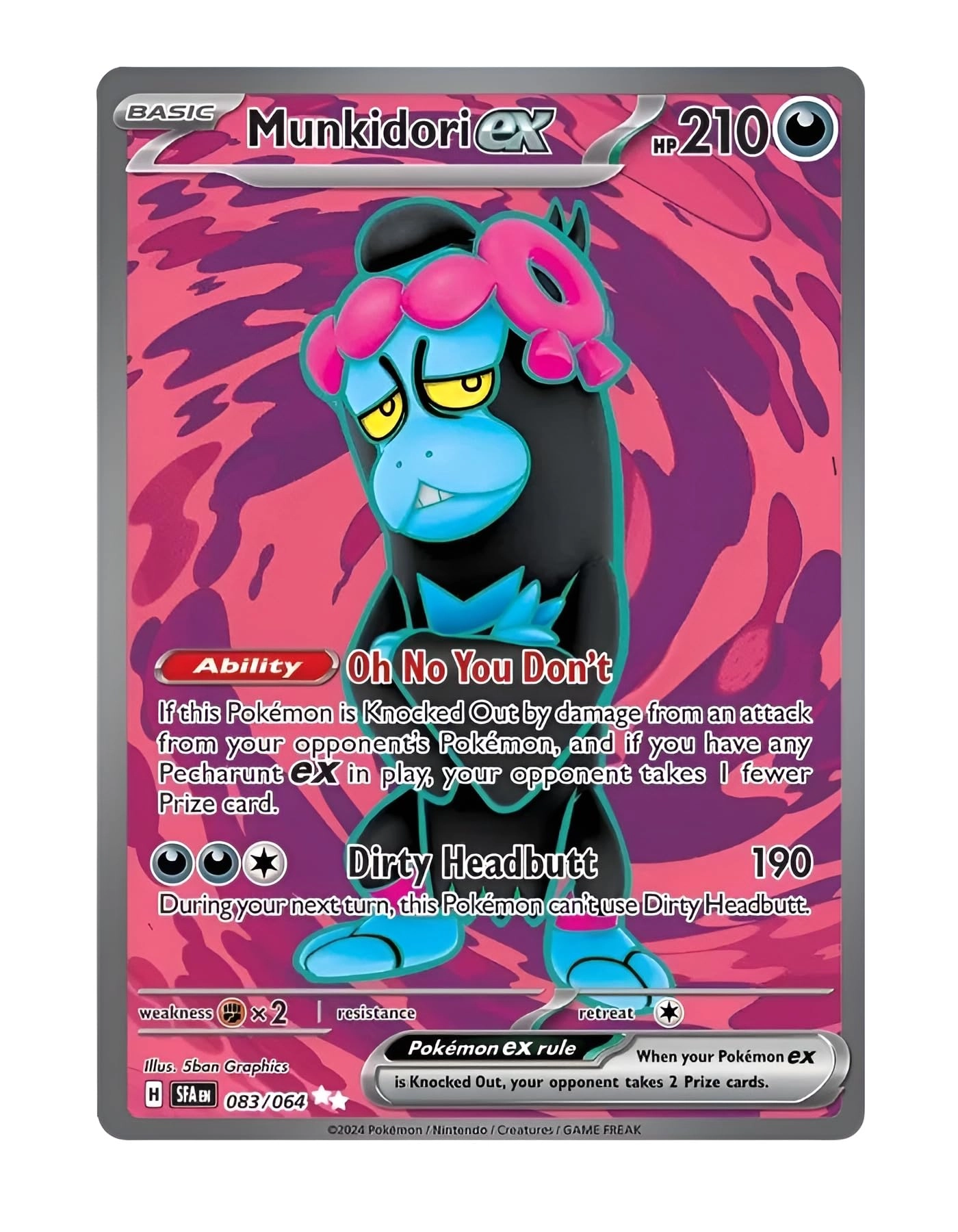 Pokemon Munkidori ex 083/064 - Shrouded Fable