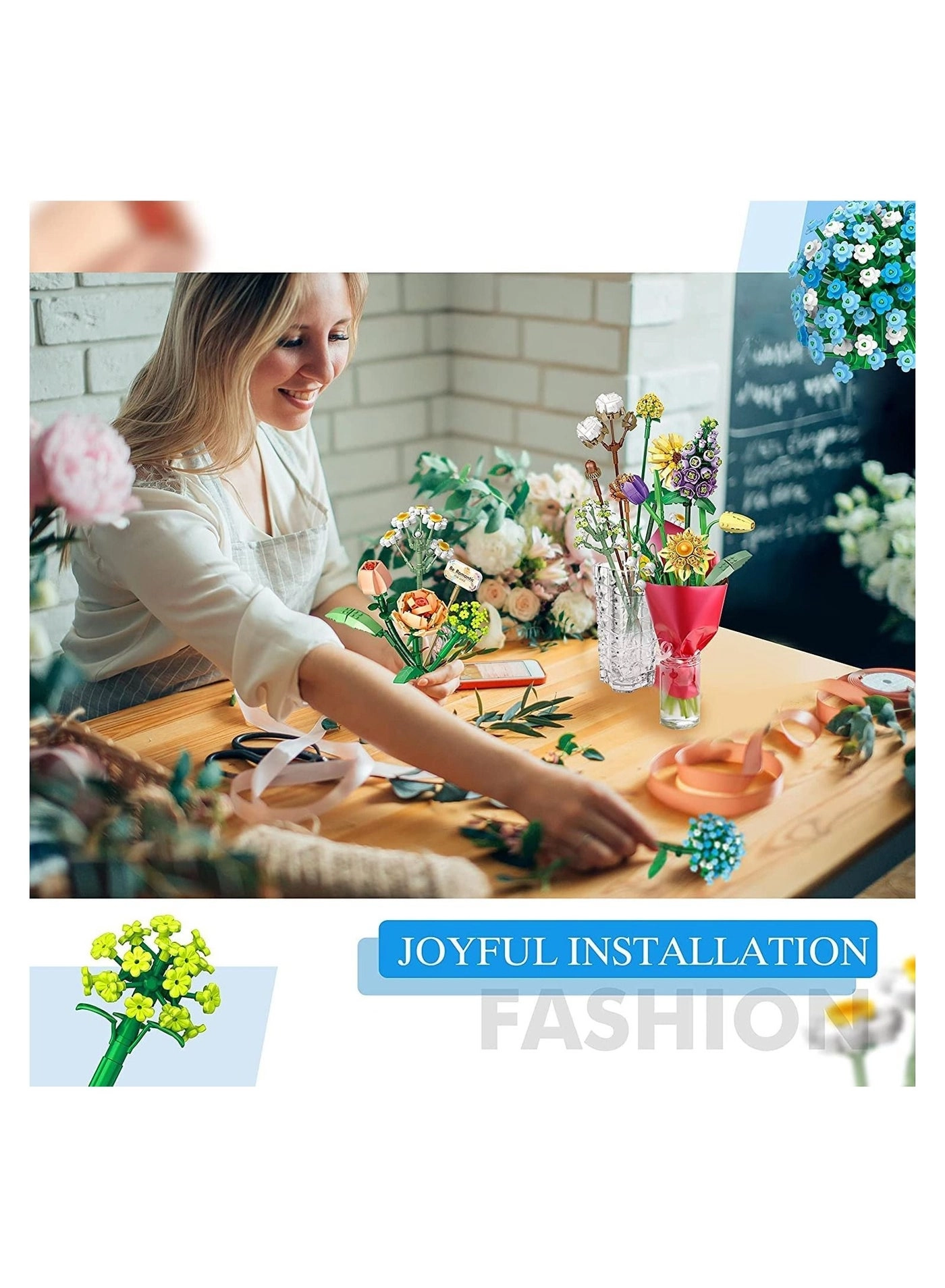 Flower Bouquet Building Blocks - ABS plastic