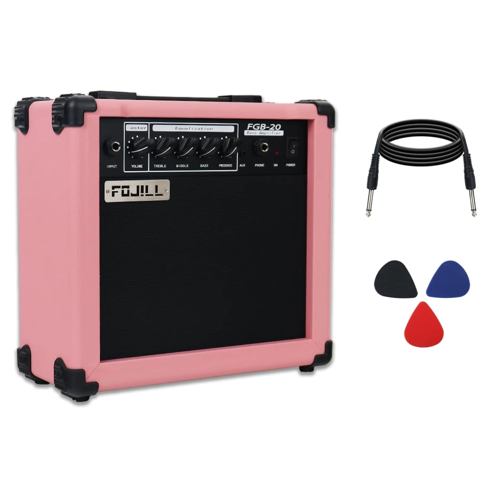 Electric Bass Guitar Amplifier - 20W Portable Orange