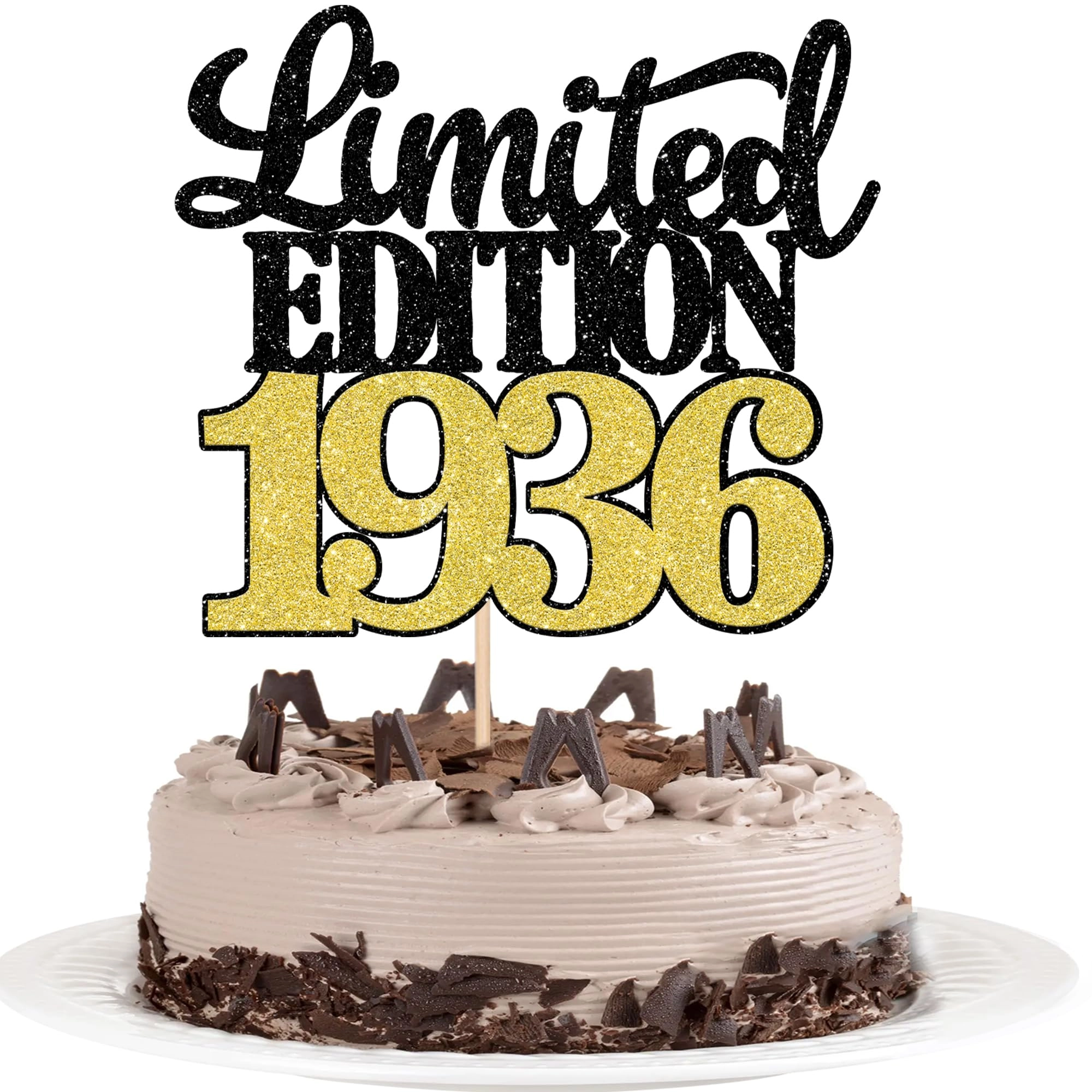 Happy 90th Birthday Cake Topper - 1 pcs Birthday