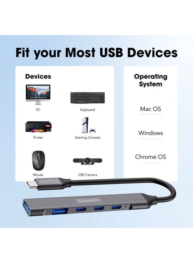 C5-Port Multiport Hub - 100W PD 3.0 2x USB-C 2x USB-A