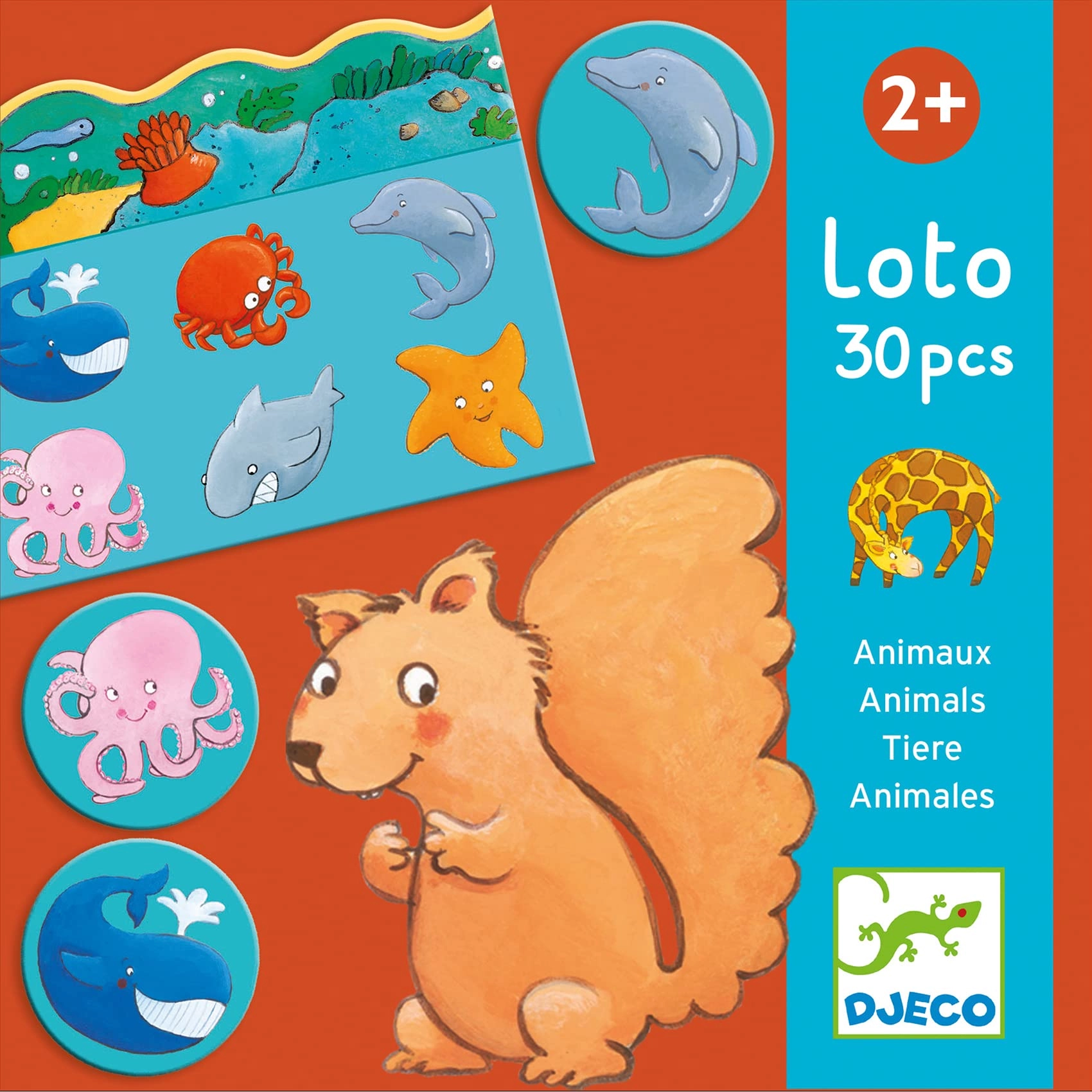 DJECO Lotus Animals - 24 months and up 30 pieces