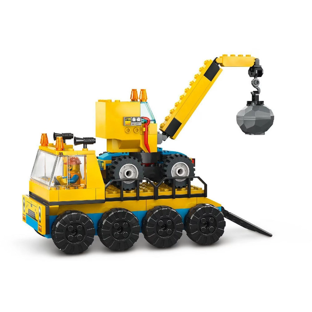 LEGO City Construction Trucks And Wrecking Ball Crane (60391)