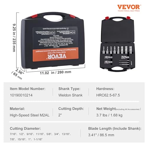 Annular Cutter Set - 13 pcs M2AL HSS