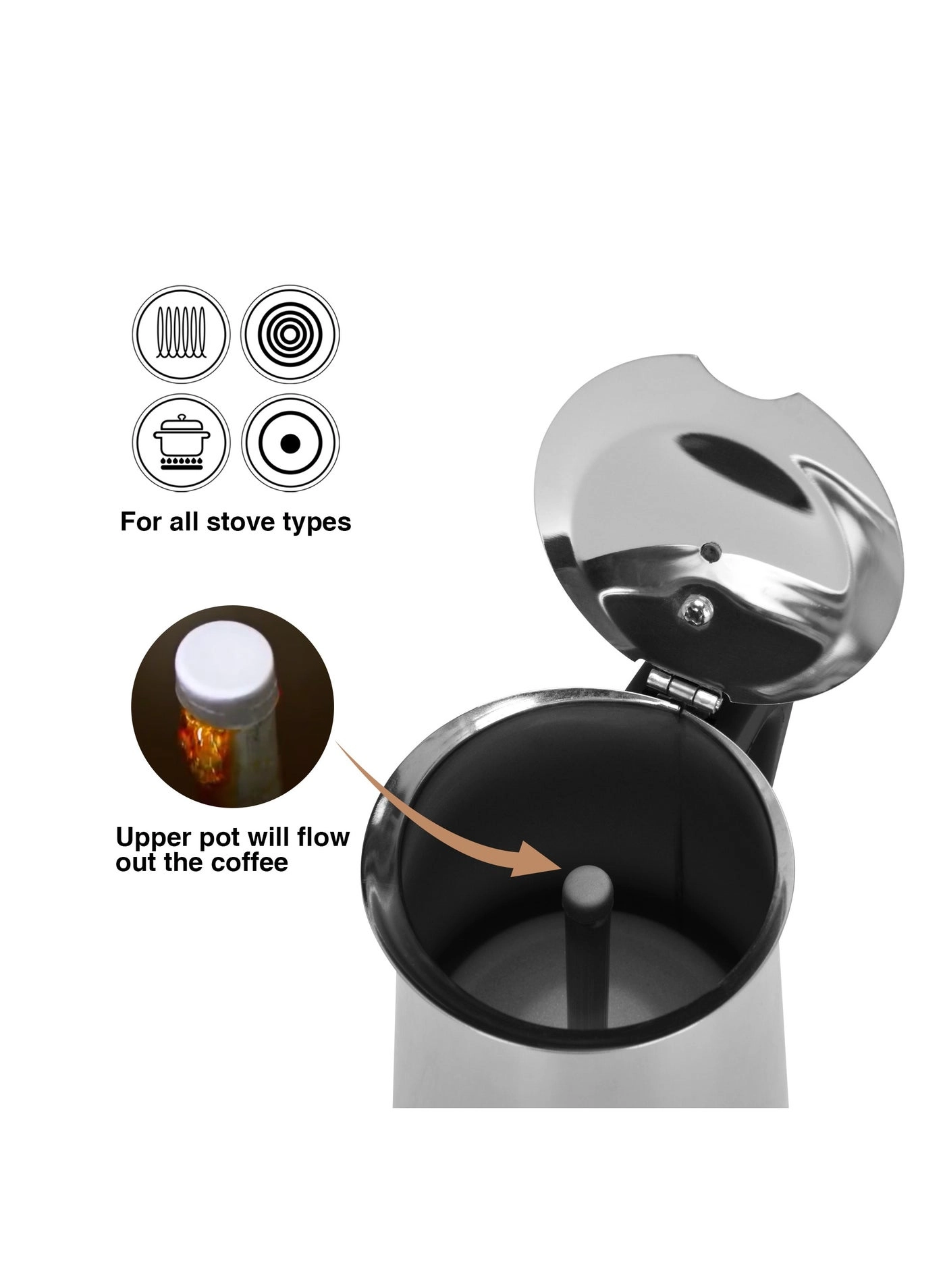 Moka Pot - 450mL Induction-compatible