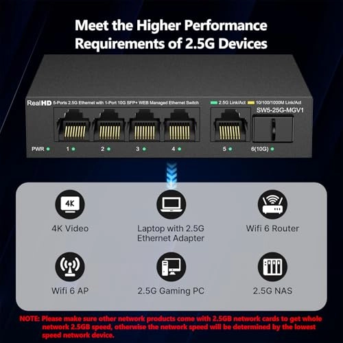 SW5-25G-MG 5-ports