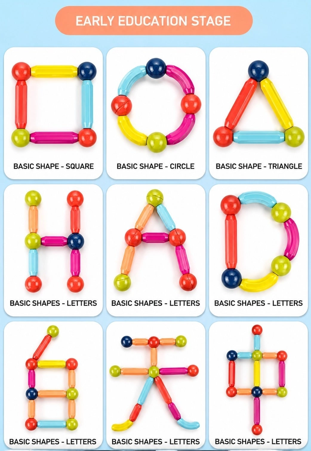 Magnetic Sticks Building Set - 30 pcs