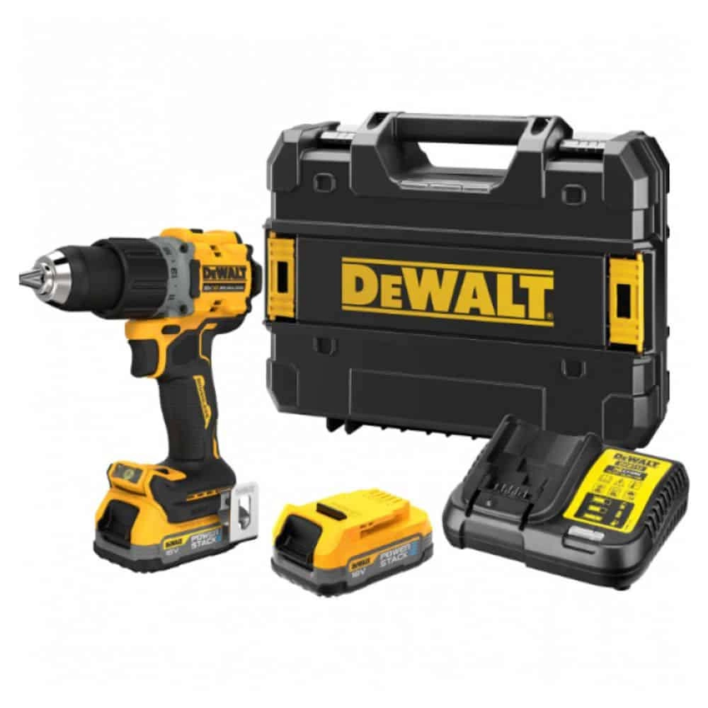 DeWALT DCD800E2T-GB - 18V XR Brushless + POWERSTACK - 2 X + TSTAK Kitbox