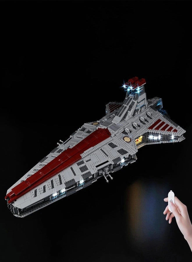 BrickSoul Light Up Kit - Compatible with Lego Venator Class Republic Attack Cruiser 75367 Building Set, Wired Dimmable