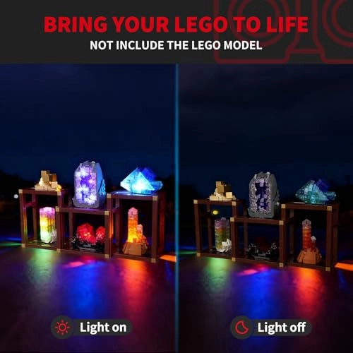 2.0 Light Kit - Plastic 1 for LEGO Ideas Mineral Collection 21362