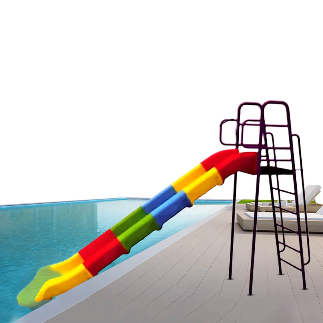 Kids Palm Outdoor Straight Slide - 2+ Multi Colour