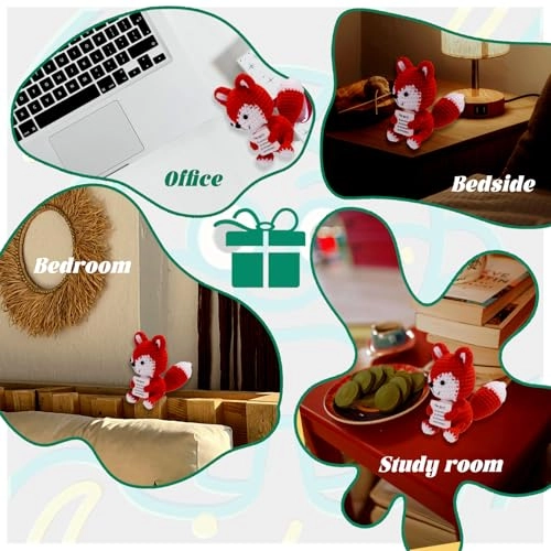 Positive Crochet Fox - 13 cm