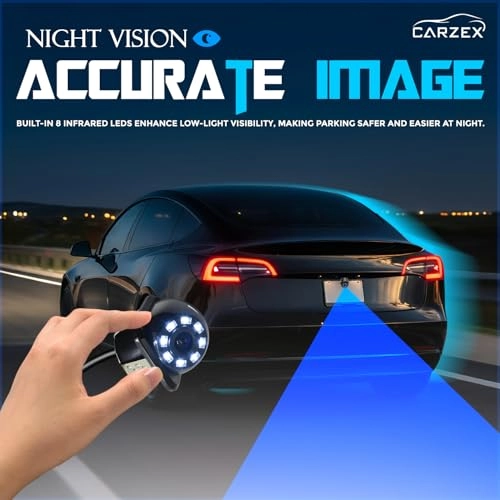 8 LED Rear View Parking Camera - Night vision Wired 976 x 582 pixels