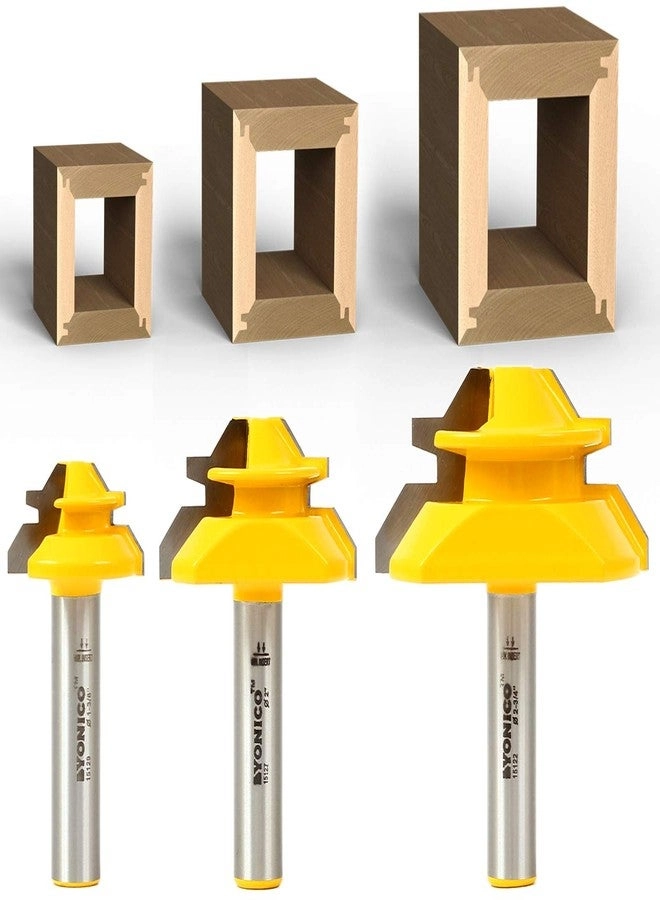 Lock Miter Router Bit Set - 1/2-Inch Shank 3 Bit