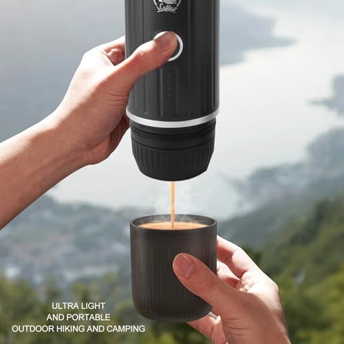 Portable Coffee Machine - 80ml capsule or powder