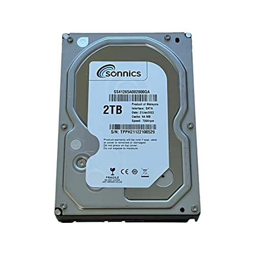 3.5" 7200rpm SATA (Sonnics 3.5-1TB-35-SATA-60GBS-I) - 2TB