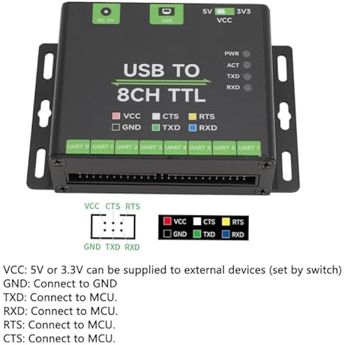 CH348 - 8 serial ports USB