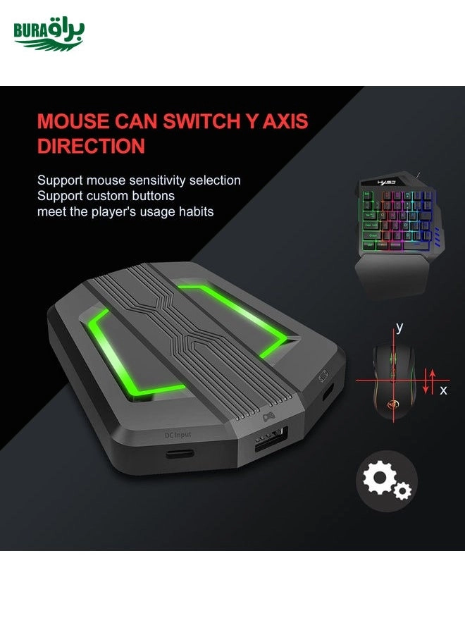 HXSJ P6+V100+A867 + One-handed Keyboard + RGB Gaming Mouse