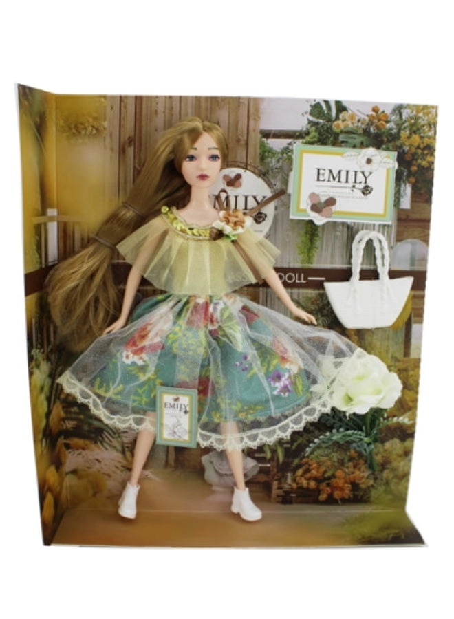 Barbie Fashion Doll - 11.5 Inch Plastic Flowers Shopping Bag Ages 3+