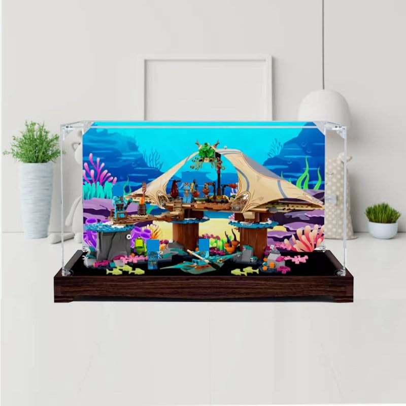 Clear Acrylic Display Case for LEGO LegoAvatar 75578 - The Way of Water Metkayina Reef